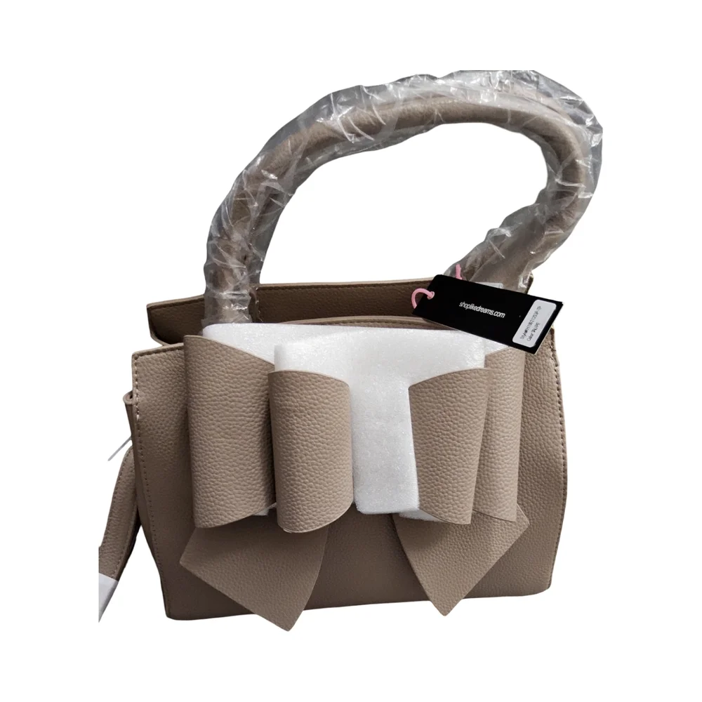 Like Dreams womens double bow satchel with Bow Accent